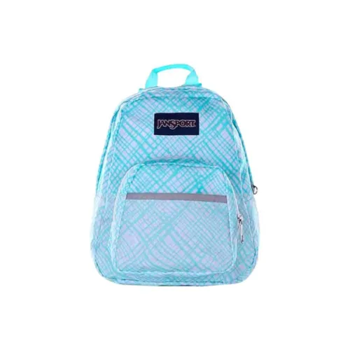 JanSport Полиэстер Рюкзак Мини Женский Клетка Синий Эльф