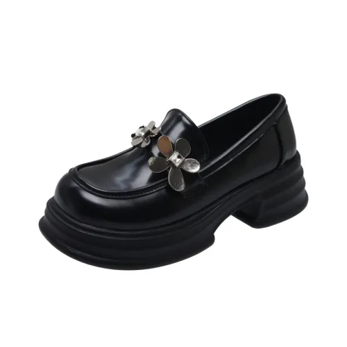 Moon Veil Лоферы 5 см Женские Черные