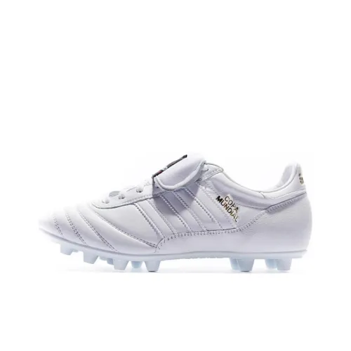 Adidas COPA MUNDIAL FG Твердое покрытие амортизация износостойкие футбольные бутсы мужские белые