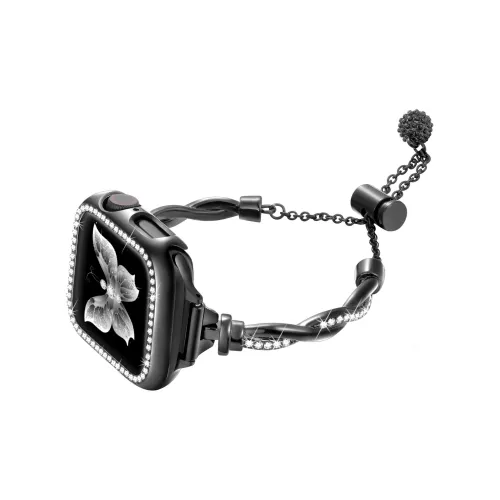 Akkerds Ремень Apple Совместимость Metal Rhinestone Украшенный Материал