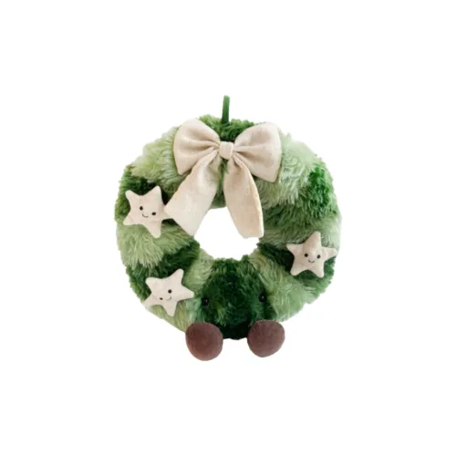 JELLYCAT Christmas Series Скандинавская Ель Венок Кукла Плюшевая Кукла 28 см Рекомендуемая Высота в Сидячем Положении