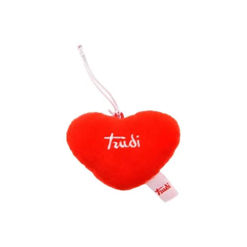TRUDI Подвеска в форме красного сердца плюшевая кукла красный розовый 6 см высокая