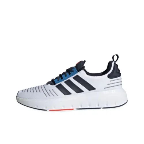 Adidas Swift Run Амортизаторы Slip-resistant Низкий Топ Повседневные Беговые кроссовки Мужские Белый Черный Синий
