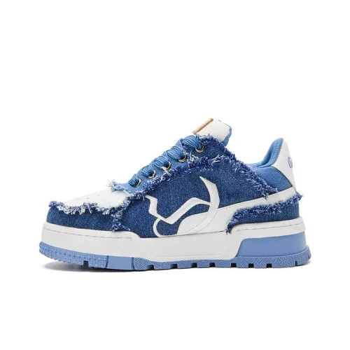 Cabbeen CHANEL вдохновленный Легкий и Дышащий Низкий Топ Модная Повседневная Скейтборд Обувь Унисекс Экрю и Синий