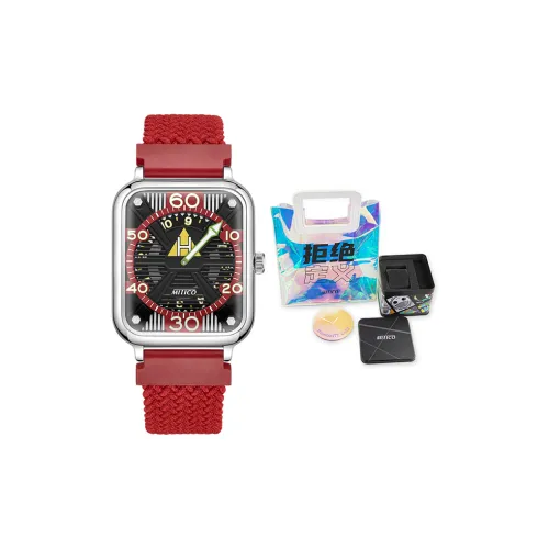 MITICO Кварцевый механизм Ткань Ремешок Часы Унисекс Черный циферблат