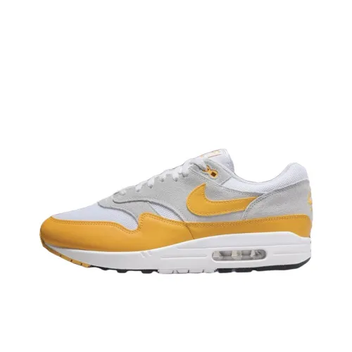 Nike Air Max 1 Low Топ Повседневные Беговые Кроссовки Мужские Белые Желтые