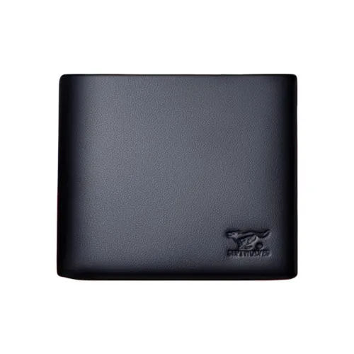 SEPTWOLVES Кошелек из коровьей кожи Мужской Черный