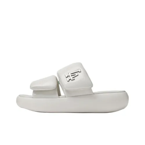 MLB LA DODGERS Slip-resistant Abrasion-resistant Slippers Unisex White MLB LA DODGERS Слипоны Унисекс С противоскользящим и устойчивым к истиранию Белый