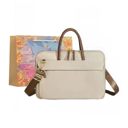 BRINCH Оксфорд Ноутбук Сумка Женская Абрикос Элегантный Черный