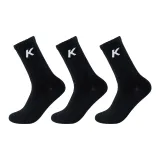 3 шт. До колена (Черный + Черный + Черный)