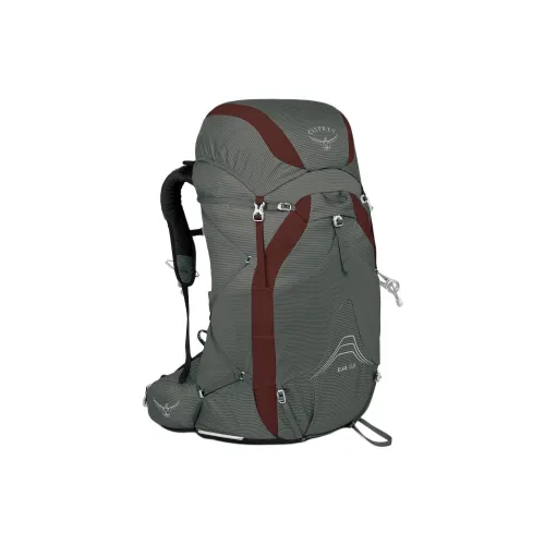 OSPREY 58L Альпинистский рюкзак Outdoor сумка из нейлона серый и бордовый женский