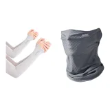 Клетка Светло-Серый Стиль с петлей для уха (Охлаждающие рукава Комплекты одежды)