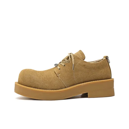 Zuogedu Мужские повседневные туфли Low Top Желтые Мужские