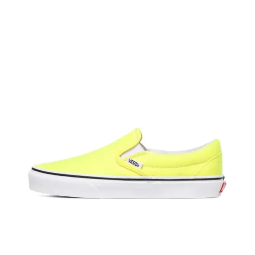 VANS Slip On Series Neon Classic Low Top Скейтборд Кроссовки Unisex Lemon
