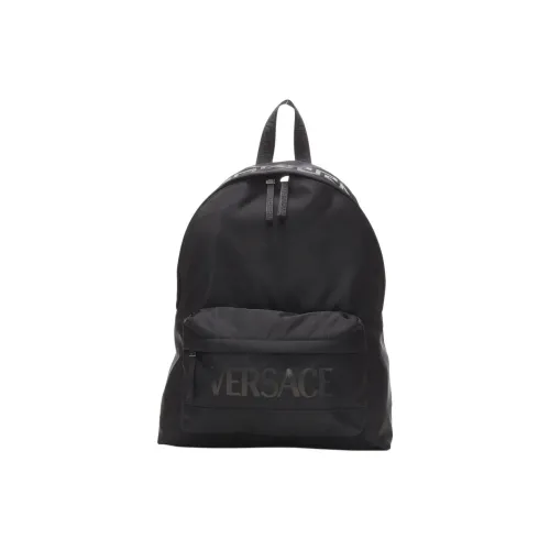VERSACE Nylon Backpack Unisex Black VERSACE Нейлоновый рюкзак унисекс черный