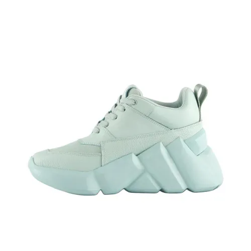 UNITED NUDE Космос KICK Ma Low Топ Повседневная обувь 5CM Женские Небесно-голубой