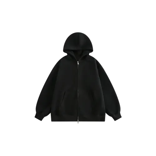 Mu Qingqing Мода Минималистский стиль Однотонный Толстовка Унисекс