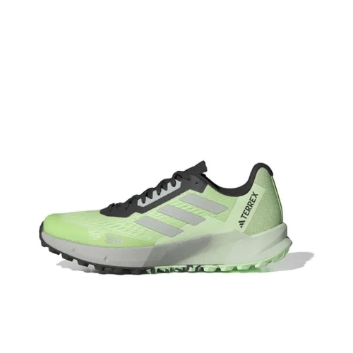 adidas Terrex Agravic Flow 2,0 Устойчивые к истиранию Низкие Беговые кроссовки Унисекс Зеленый Черный