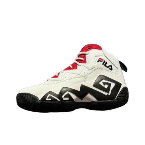 FILA MB Collection High Топ Винтажные Баскетбольные Кроссовки Унисекс Белый Черный Красный