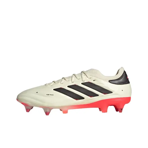 Adidas COPA PURE 2 SG Мягкая трава противоскользящие устойчивые к истиранию легкие футбольные бутсы унисекс белый и красный