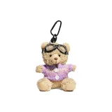 Фиолетовый свитер - коричневый медведь