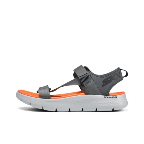 Skechers On The Go Пляжные сандалии Угольный серый/Оранжевый Мужской