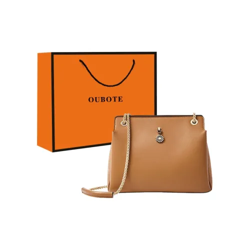 OUBOTE Сумка через плечо из натуральной кожи женская коричневая красная