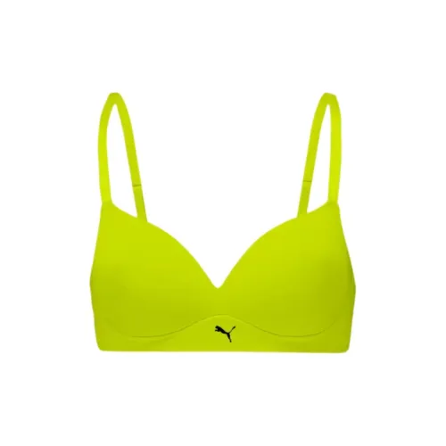 PUMA Лаймово-зеленый Женские Бюстгальтеры