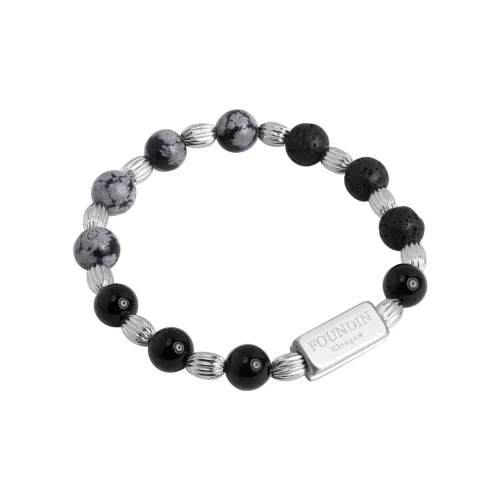 FOUNDIN Snowflake Камень Вулканический камень Браслеты Мужской