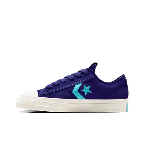 Converse Star Player 76 Скейтборд Кроссовки Низкие Топ Фиолетовый/Белый/Синий Унисекс