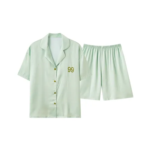 PBENO PD Пижамный комплект Женские травяного зеленого цвета