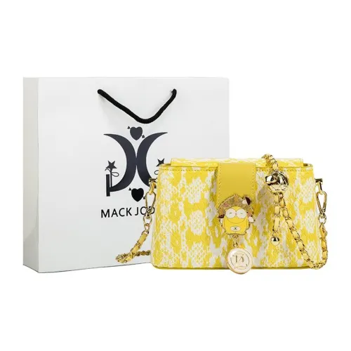 MACK JODAER Сумка через плечо из синтетической кожи среднего размера женская светло-желтая