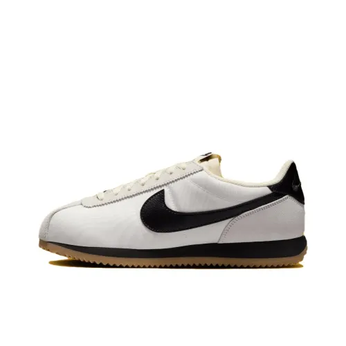 Nike Cortez Slip-resistant Abrasion-resistant Low Top Casual Running Shoes Unisex White Black Найк Кортец Slip-resistant Abrasion-resistant Низкий Топ Повседневные Беговые Кроссовки Унисекс Белый Черный