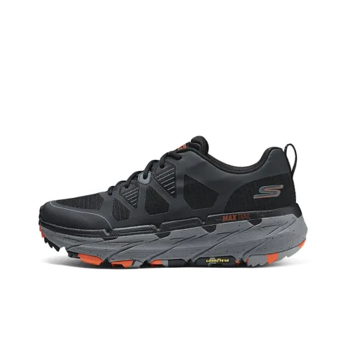 Skechers Max Cushioning Беговые кроссовки Низкий верх Черный/Серый Мужской