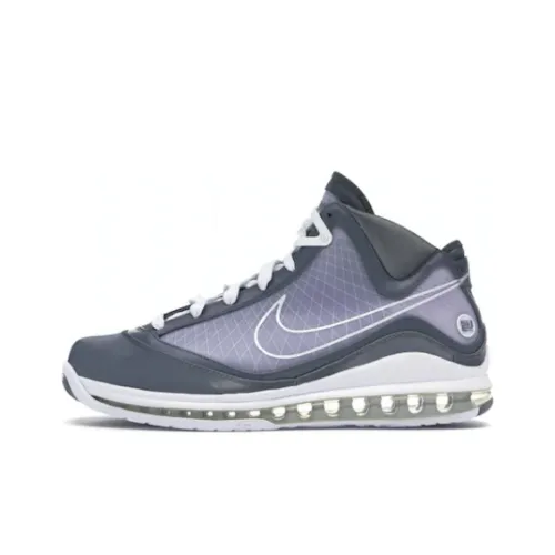Nike Lebron 7 Cool GREY Амортизация Высокий Топ Винтажные Баскетбольные Кроссовки Мужские Cool Grey
