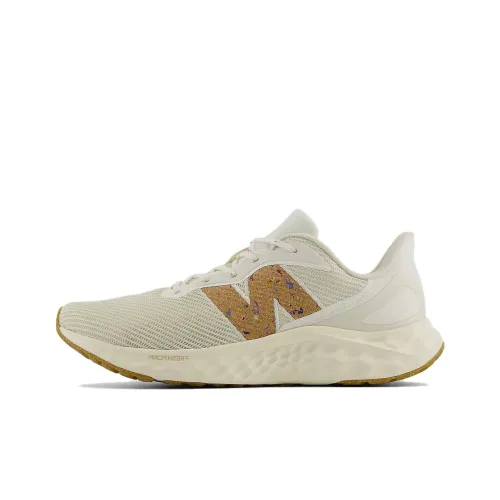 New Balance Амортизация Износостойкие Низкие Кроссовки для Бега Мужские Бежевые Коричневые