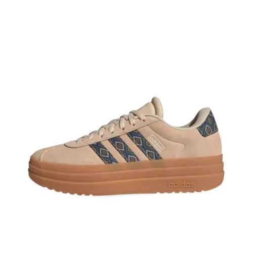Adidas Vl Court Slip Resistant Abrasion Resistant Низкие Кроссовки для скейтбординга Женские Коричневый