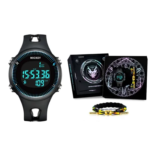 Disney YOUTH Collection Электронный Механизм Смола Ремешок Часы Мужские Черный Циферблат