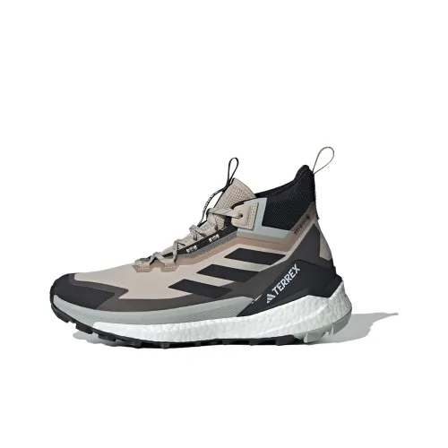 adidas Terrex FREE HIKER 2,0 Gore TEX Противоскользящий Устойчивый к истиранию Высокий Топ Уличная обувь Мужская Серый Черный