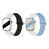 Яблоко силиконовый ремешок - белый, черный * белый и синий цвет