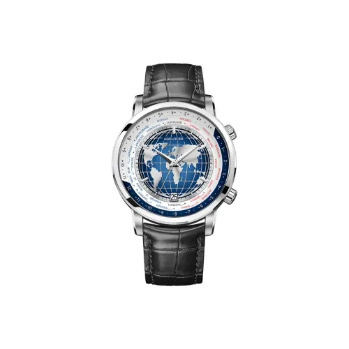 AGELOCER Механические Мужские Часы Синий Циферблат