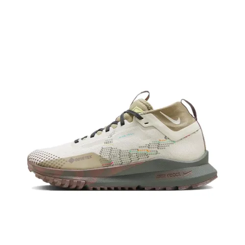 Nike Pegasus Trail 4 Low Топ Беговые кроссовки Мужской Коричнево-серый Красный