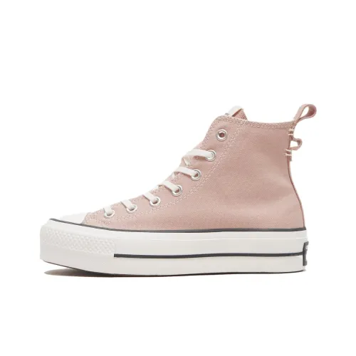 Конверс All Star Lift Slip-Resistant Abrasion-Resistant Легкие Высокие Кроссовки для Скейтбординга Женские Розовые