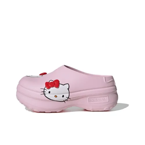 Hello Kitty x Adidas Originals AdiFOM Stan Smith Mule Антибактериальные противоскользящие домашние тапочки для женщин розовые