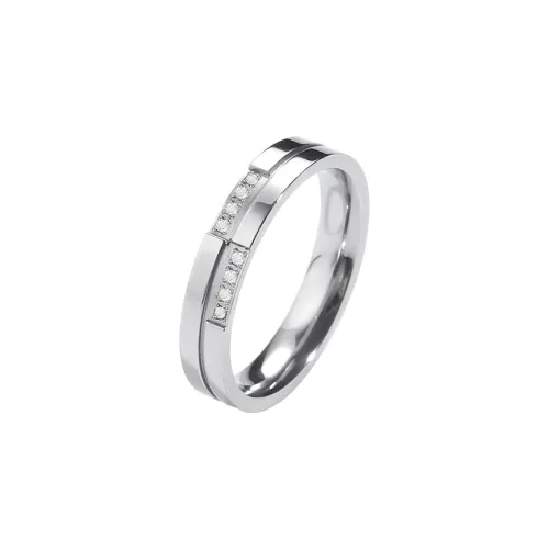 FOREVER MELODY Кольца из титанового сплава унисекс серебро