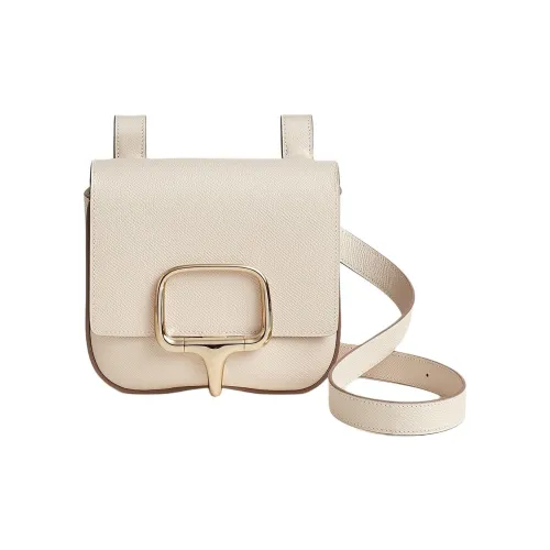 HERMES Della Cavalleria Epsom Телячья кожа Сумка через плечо Сумка на плечо Женская 10 Craie Milkshake Белый