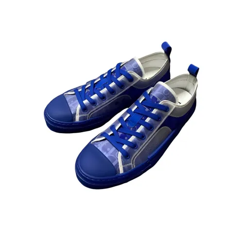 DIOR B23 Low Топ Скейтборд Кроссовки Мужские Синие