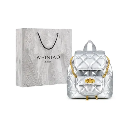 Vigno Синтетическая кожа Рюкзак Стандартный Women's Silver Ecru Pink Black