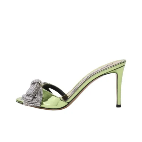 Alexandre Vauthier Слипоны 8,5 см Женские Зеленые