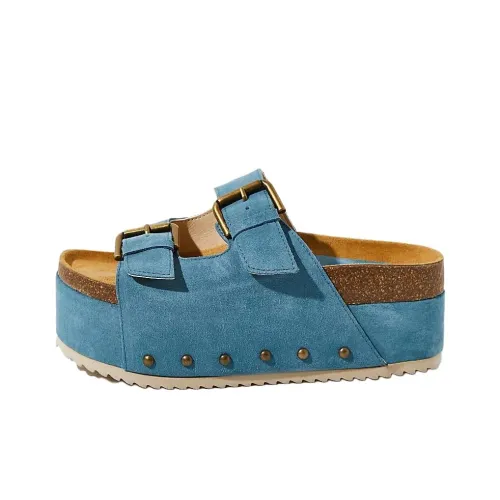 FREE PEOPLE Слипоны 6,3 см Женские Blue